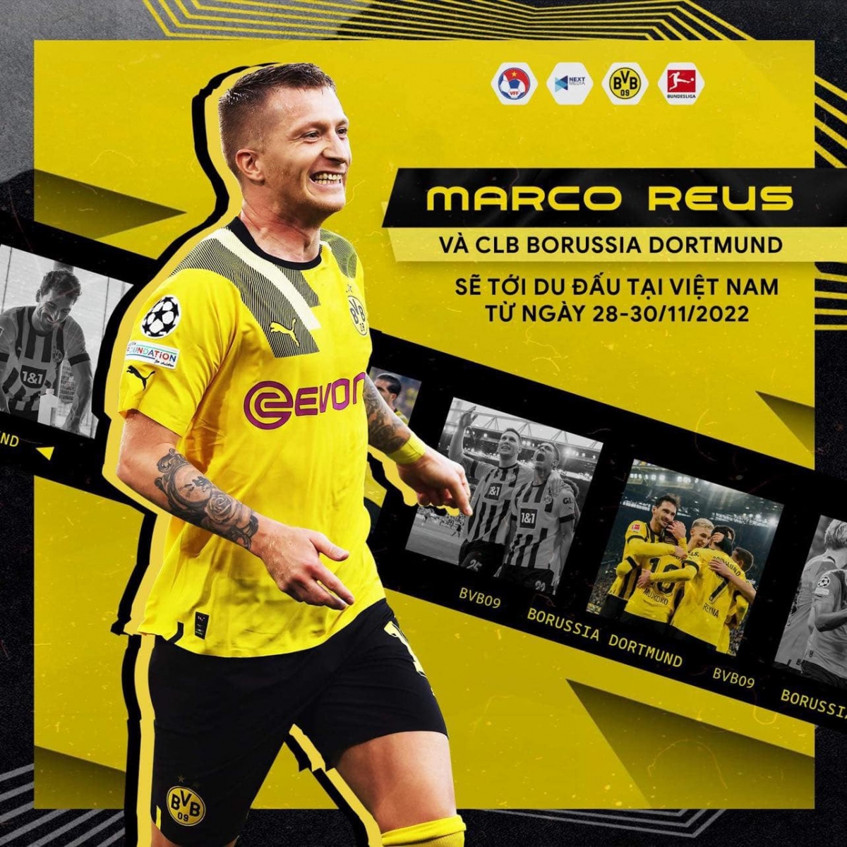 Marco Reus gửi lời chào tới người hâm mộ Việt Nam